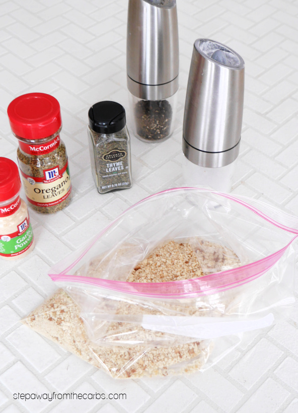 Low Carb Seasoned Breadcrumbs - an easy recipe made with keto-friendly bread