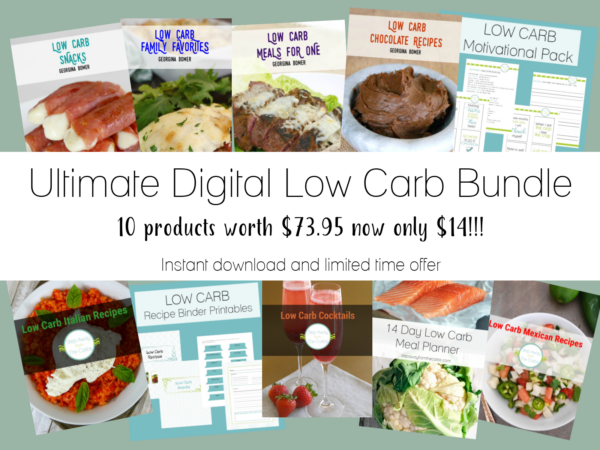Ultimate Digital Low Carb Bundle from StepAwayFromTheCarbs! Limited time offer.