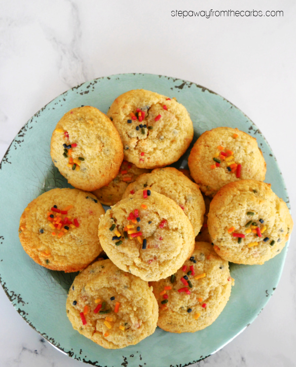 Low Carb Confetti Cookies - sugar free and gluten free treats for the whole family to enjoy!