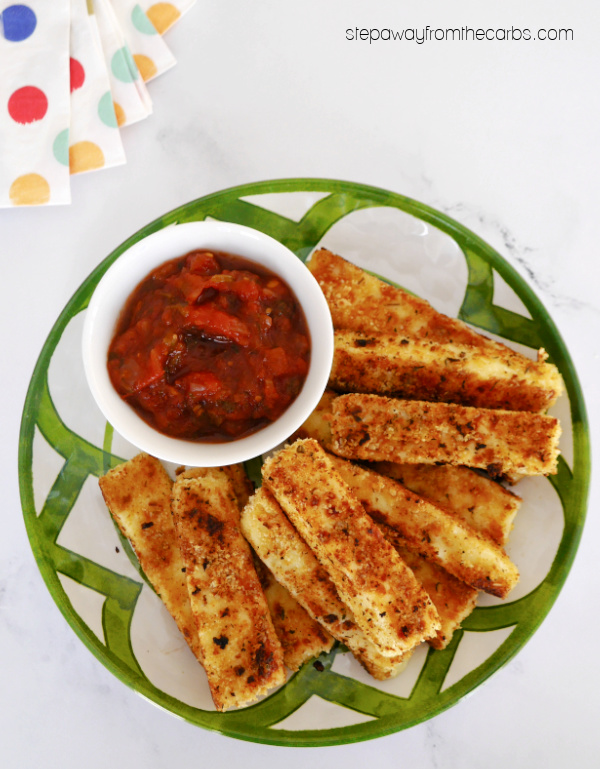 Fried Bread Cheese - a delicious appetizer or snack that's low carb, gluten free, and keto friendly!