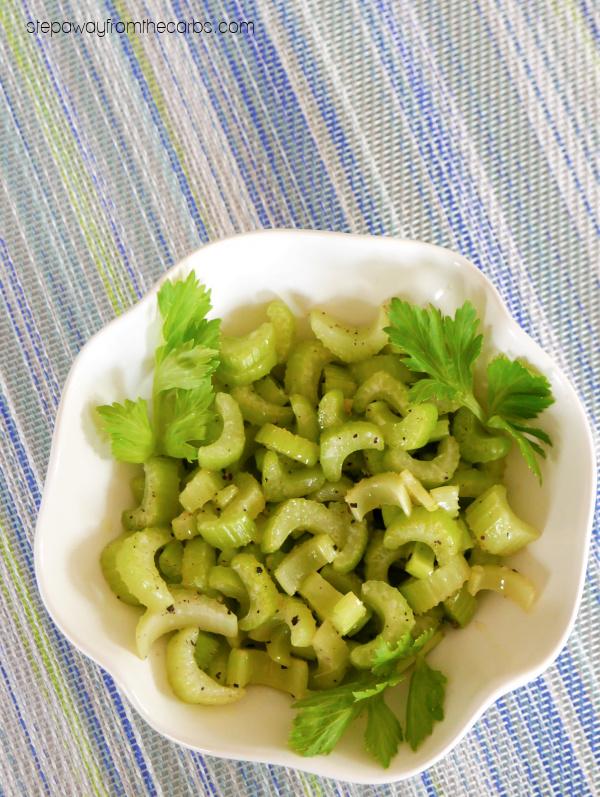 Easy Keto Celery Side Dish - buttery sautéed celery !