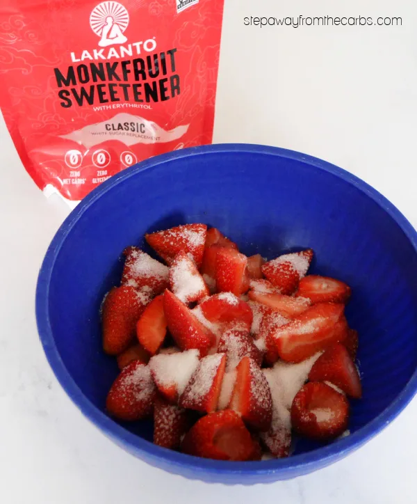 Low Carb Roasted Strawberries - a delicious and sugar-free way to serve this wonderful fruit!