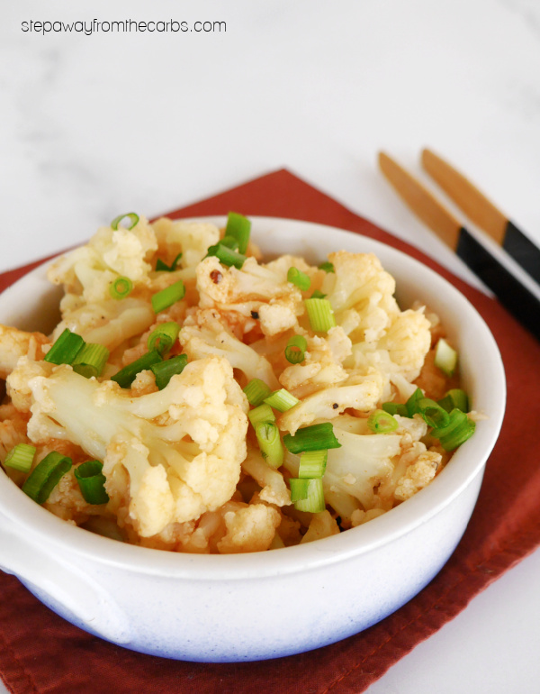 Low Carb Sweet & Sour Cauliflower - a sugar-free version of this popular Chinese dish