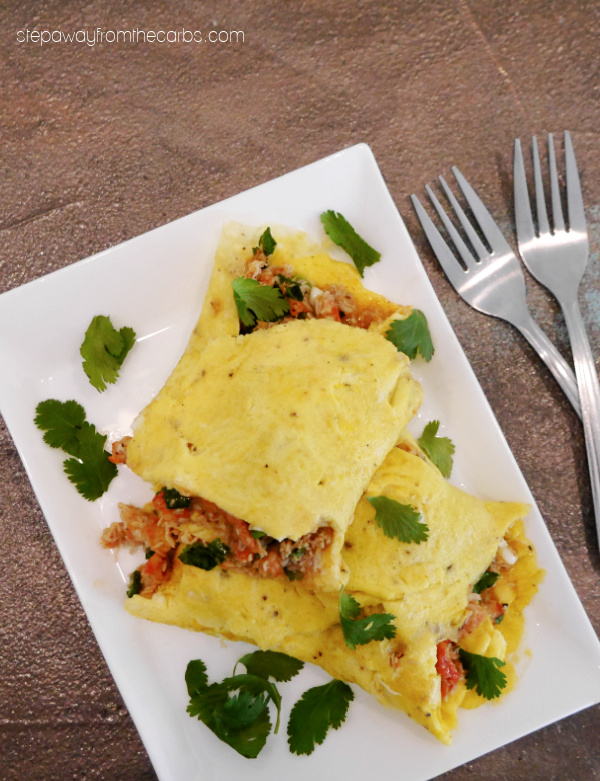 Thai Crab Omelet - a delicious low carb and keto-friendly lunch recipe
