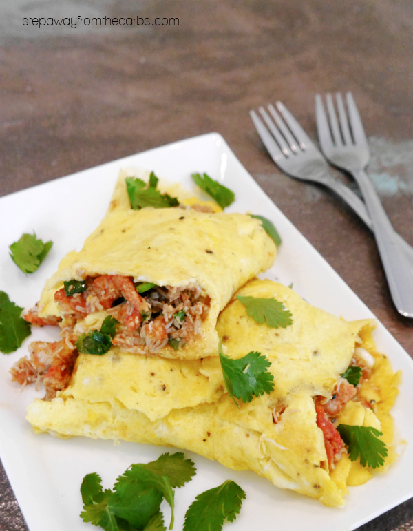 Omelette au crabe thaïlandaise - une délicieuse recette de déjeuner à faible teneur en glucides et cétogène
