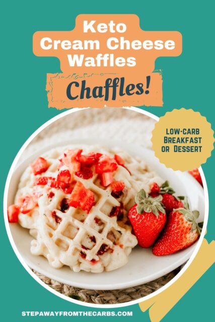 Keto Cream Cheese Waffles (Chaffles!) - Step Away From The Carbs