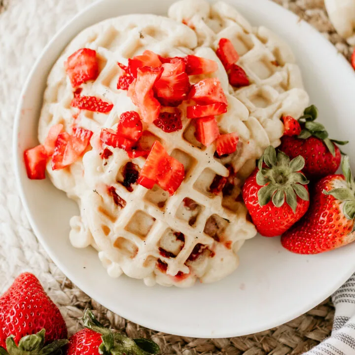 strawberry waffles