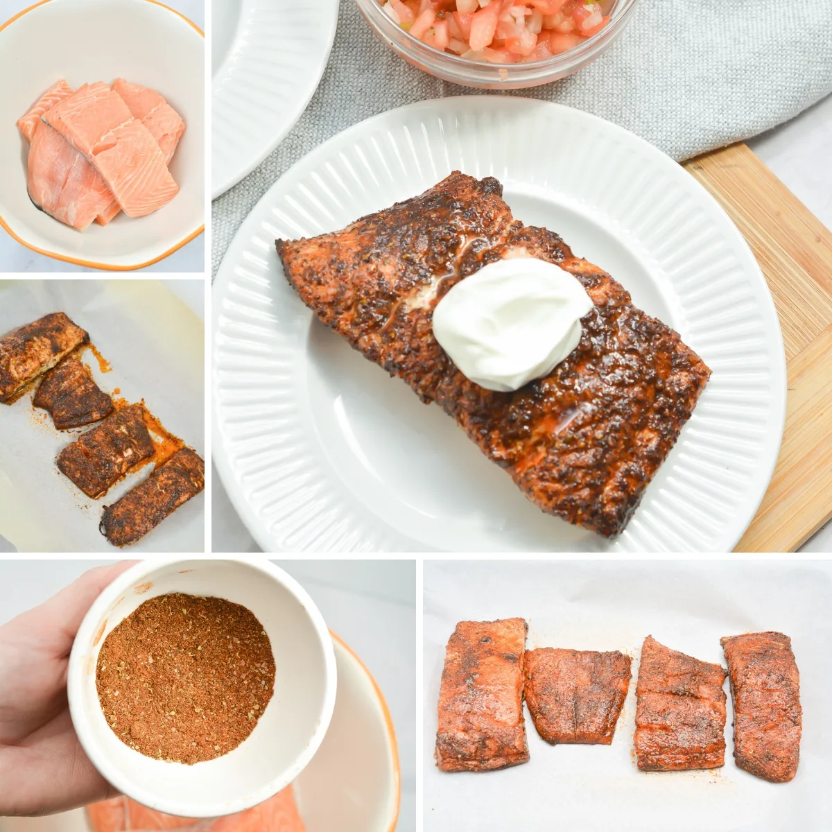 Mexican seasoned salmon