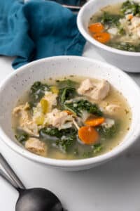 kale and chicken soup