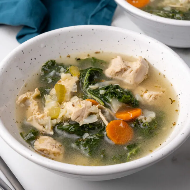 kale and chicken soup