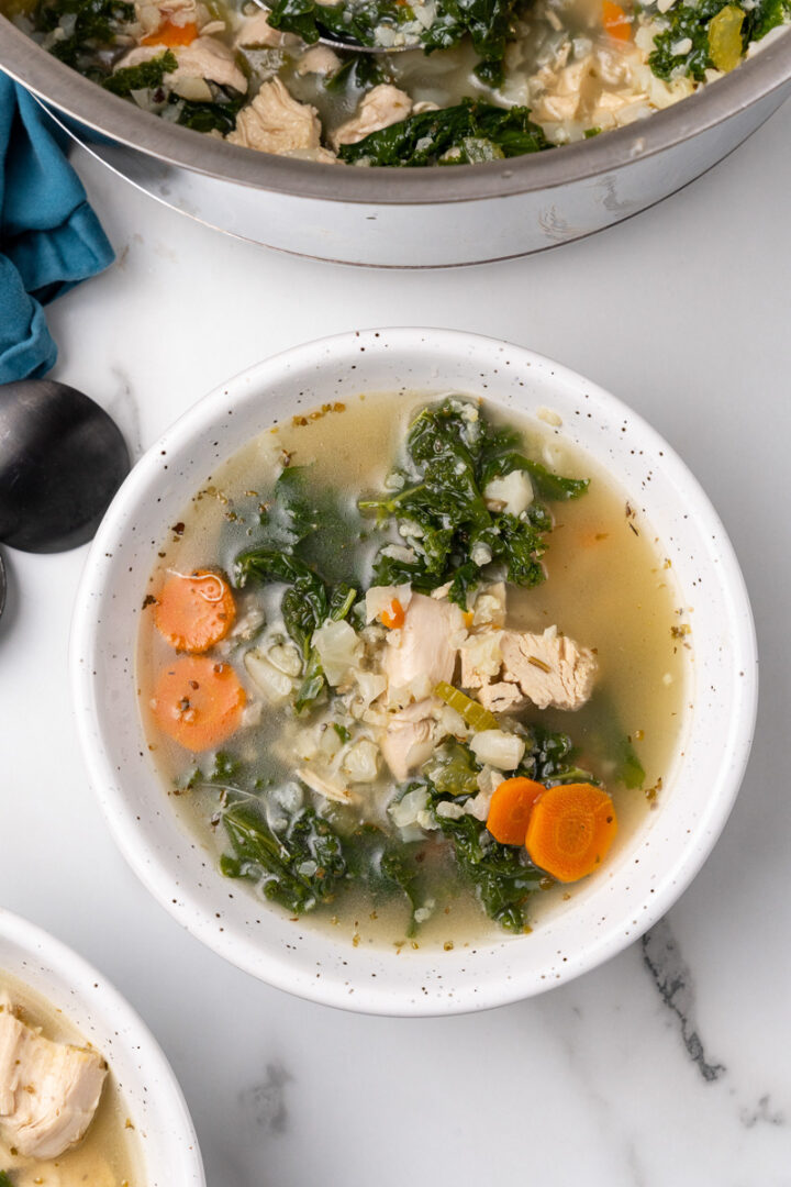 Chicken Kale Soup Step Away From The Carbs