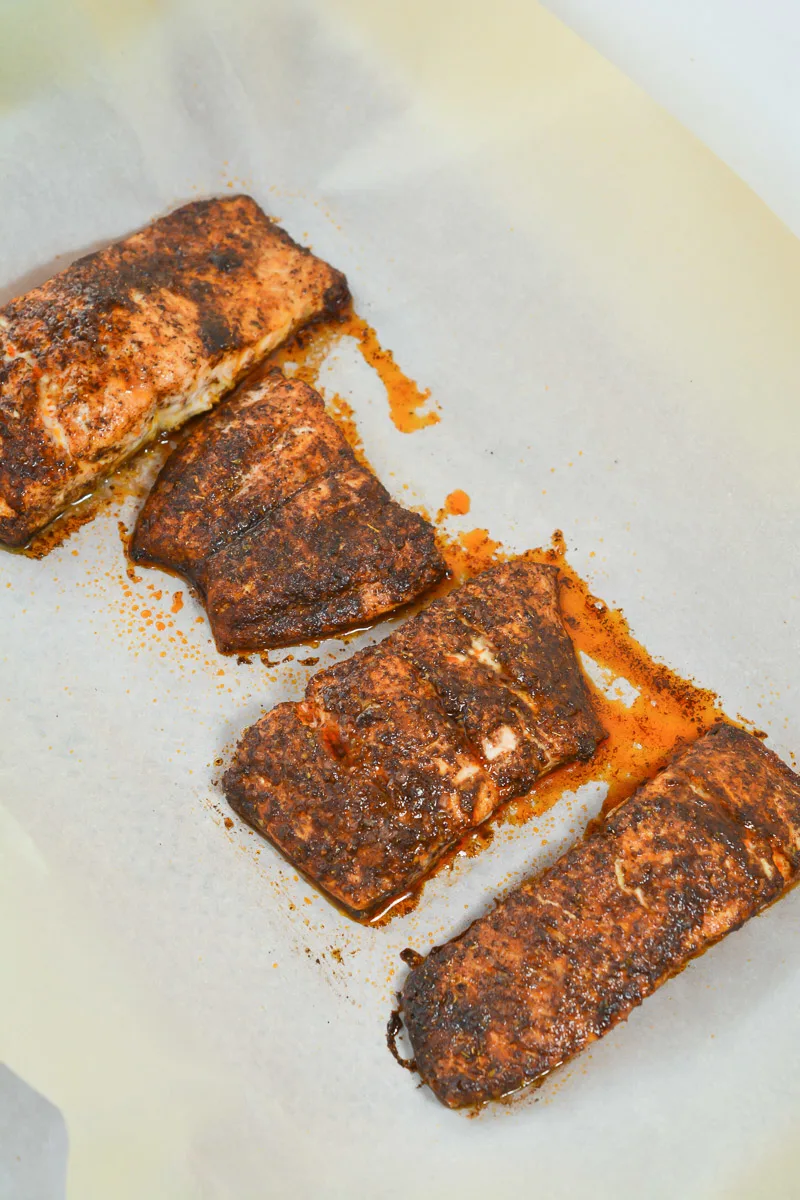 Mexican seasoned salmon