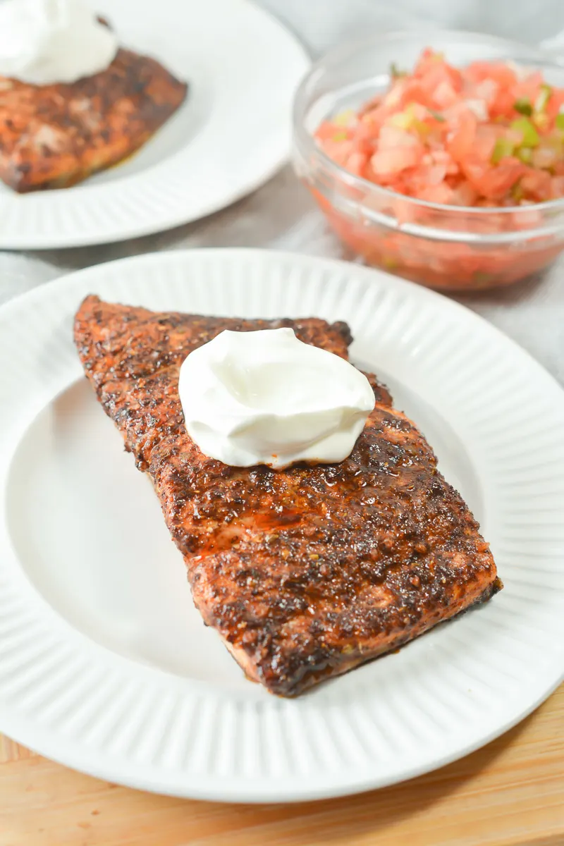 Mexican seasoned salmon