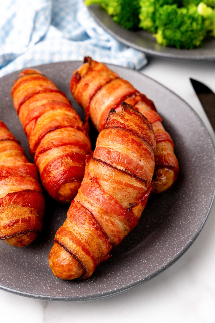 Bacon Wrapped Sausages Step Away From The Carbs