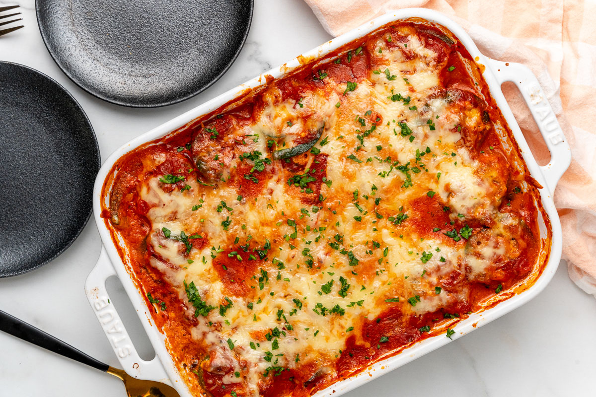 zucchini lasagna rolls