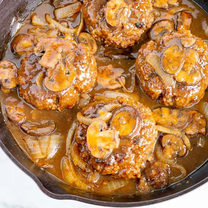 hamburger steak with gravy