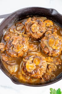 hamburger steak with gravy