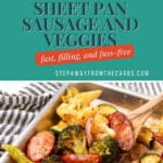 keto sheet pan sausage and veggies