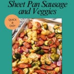 sheet pan sausage bake