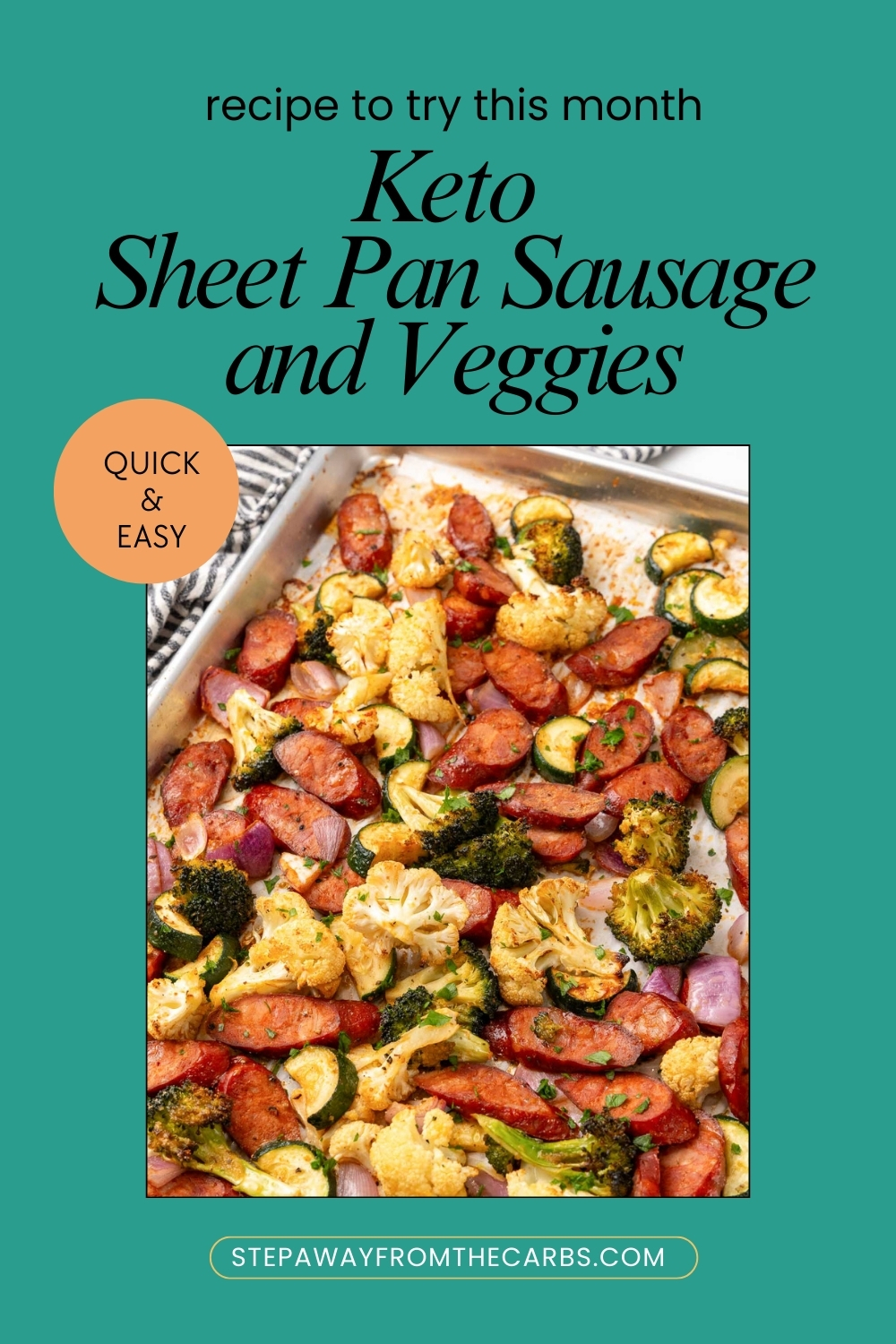 sheet pan sausage bake