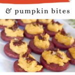 Baked sausage and pumpkin bites, a low carb pumpkin appetizer - Pinterest graphic