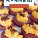 Baked sausage and pumpkin bites, a low carb pumpkin appetizer - Pinterest graphic