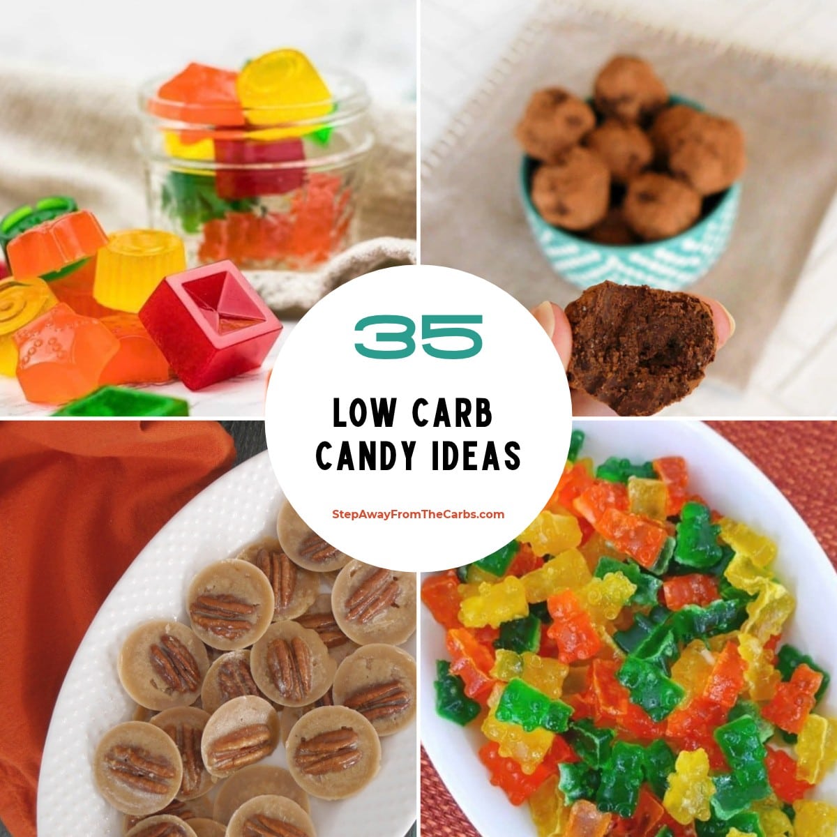 35 low carb candy ideas - homemade gummies, truffles, caramels and more