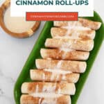 Low Carb Tortilla Cinnamon Roll-Ups Pinterest graphic