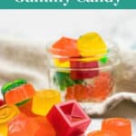 Zero Carb Gummy Candy - homemade sugar-free gummies made with Jello and gelatin