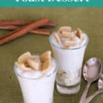 Keto Cinnamon Toast Dessert pin showing pudding cups topped with cinnamon cereal