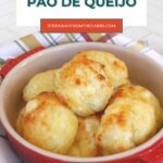 Keto Brazilian cheese bread (pão de queijo) Pinterest graphic