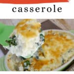 Low Carb Spinach Cauliflower Casserole Pinterest pin