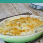 Low Carb Spinach Cauliflower Casserole Pinterest pin